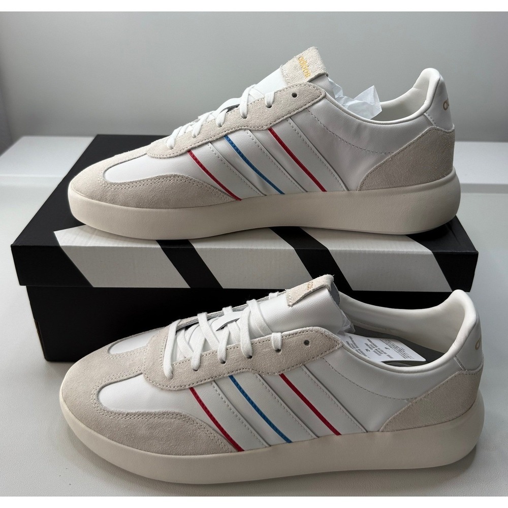 Adidas Barreda Decode Lux Mens Sneakers White Red Blue IH1453 Size 11.5 NEW